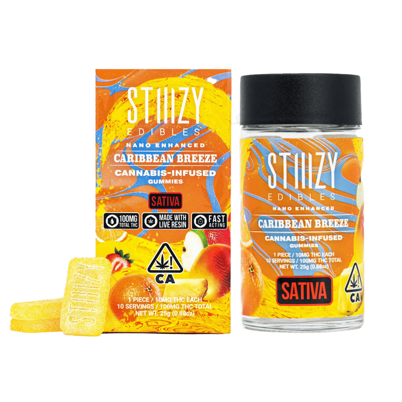 Stiiizy Gummies Blue Raspberry Blast 100mg 7293