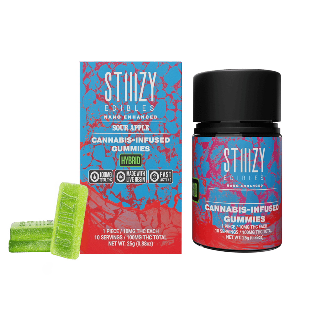 Stiiizy Gummies – Sour Apple 100mg – Chyll.com