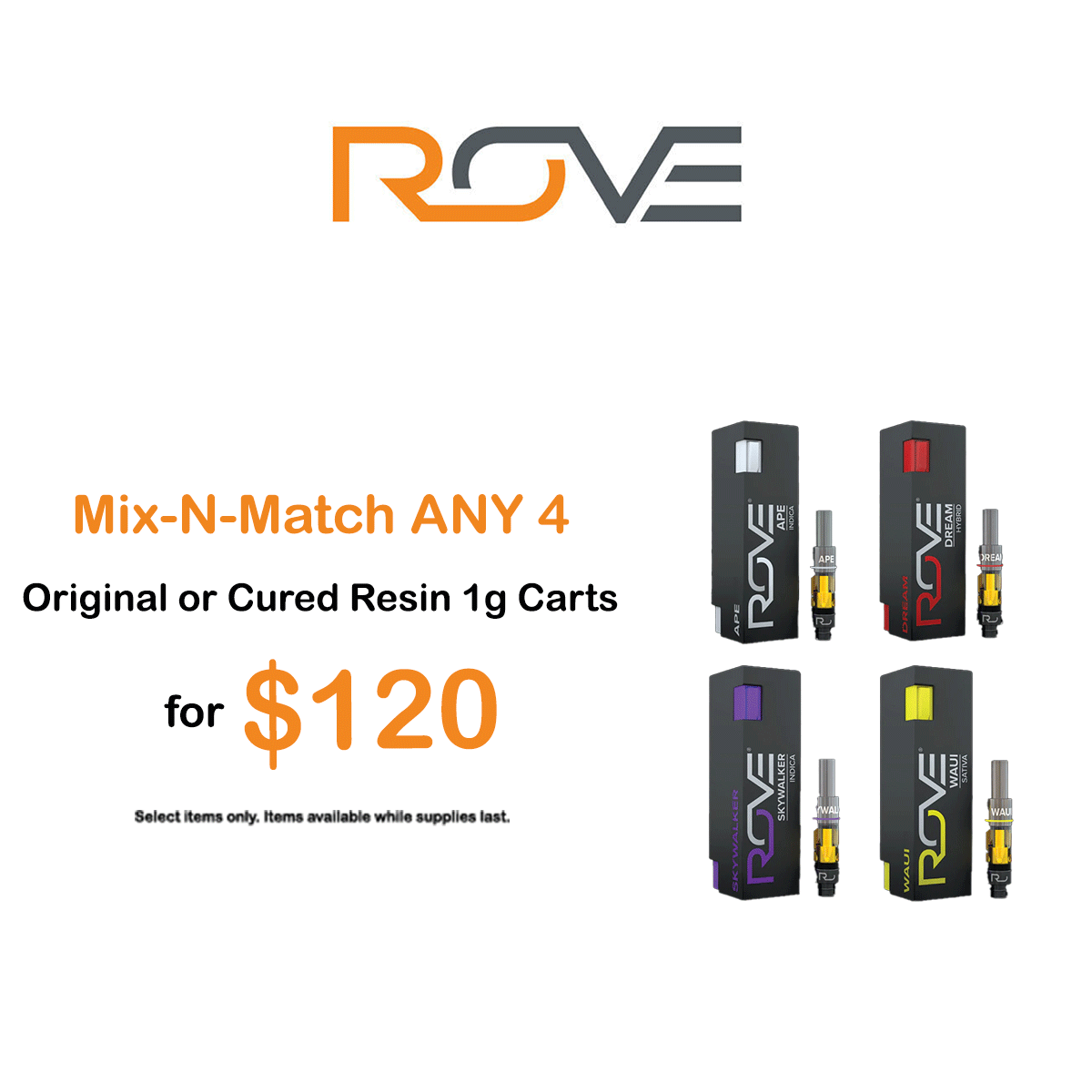 Rove 1g Cart Mix Match Chyll