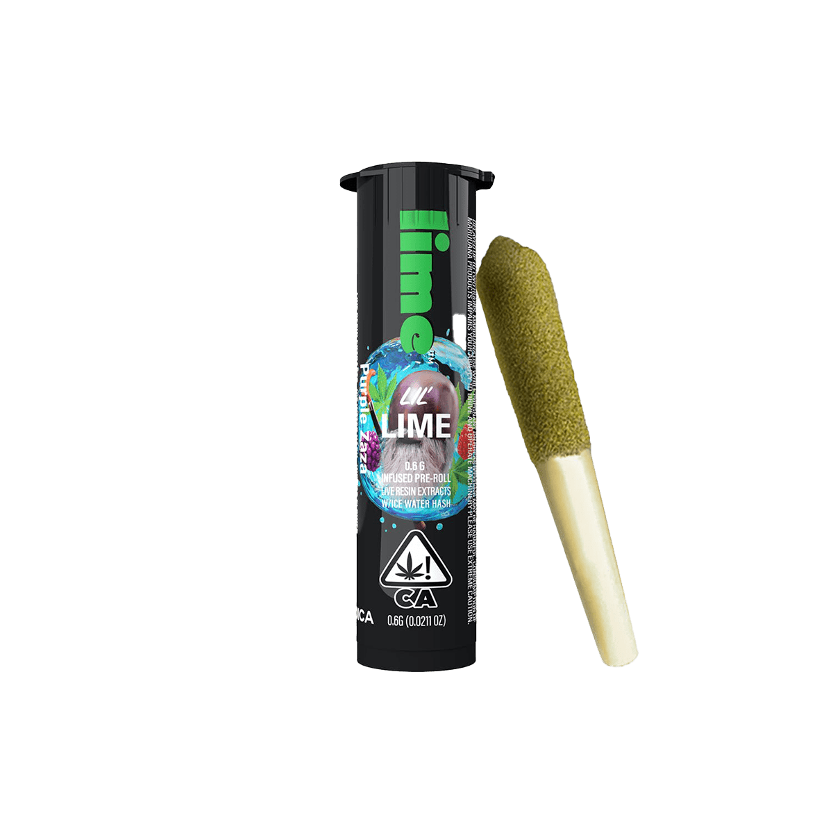 Lime Lil Lime Single Preroll – Purple Zaza .6g – Chyll.com