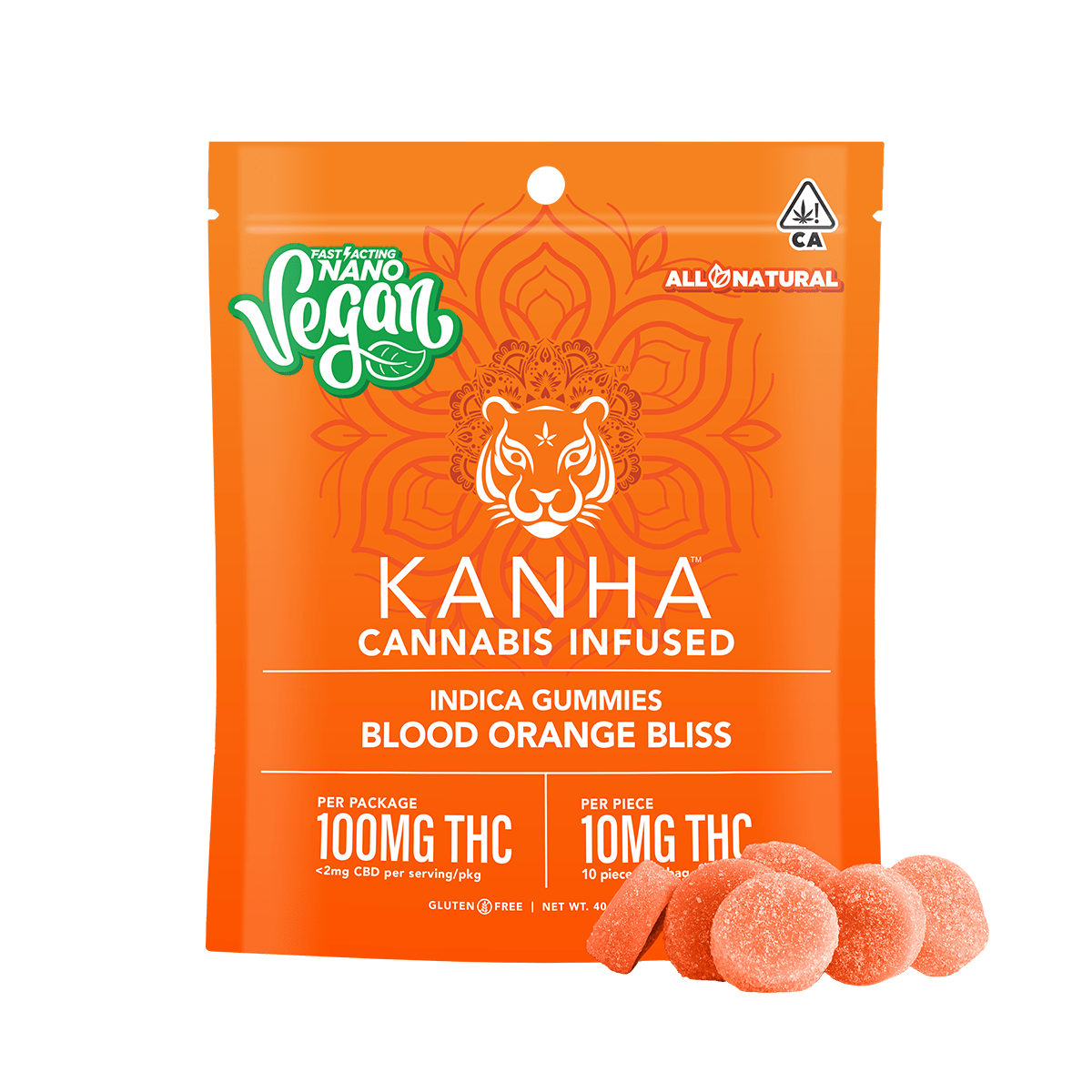 Kanha Nano Gummies – Blood Orange Bliss 100mg – Chyll.com